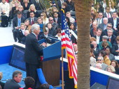Governor Charlie Crist delivering his inaugural address - Tallahassee, Florida.