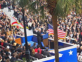 View of Governor Charlie Crist delivering his inaugural address - Tallahassee, Florida.