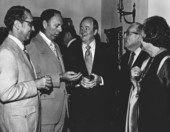 Hubert Humphrey campaigning for the Democratic nomination for president