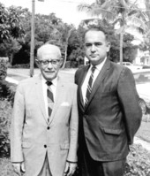 Isadore Schwartz and his son Leonard - Miami, Florida