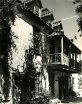 Historic Fatio House in St. Augustine, Florida.
