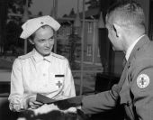 Roxcy Bolton with the Red Cross - Atsugi, Japan