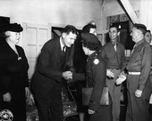Governor Caldwell on a visit to Camp Gordon Johnston, February 2, 1945 - Carrabelle