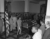 Body of Dan McCarty lying in state in the Capitol rotunda