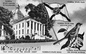 State flag, bird, flower, song and capitol