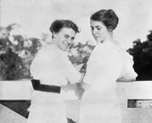 Louise Bonniwell and Flora English of Alva, Florida