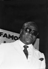 Trevor Berbick at Mickey Rourke fight - May 23, 1991