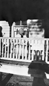 Millie Bragg Gainey on porch of home circa 1935