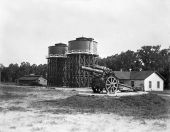 Guns guard house and water tanks athe National Guard's Camp Clifford R. Foster - Jacksonville, Florida