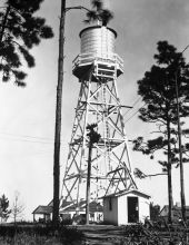 Water tower at the Cherry Lake Rural Rehabilitation Community - Cherry Lake, Florida