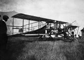 Traveling plane, early 1900s - Merritt Island, Florida