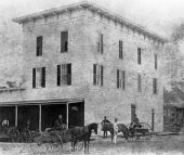 Masonic lodge on corner of Woodland Boulevard and New York Avenue - De Land, Florida