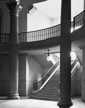 Staircase inside Volusia County Court House - De Land, Florida