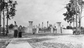 West gate into Burwin Park subdivision - De Leon Springs, Florida