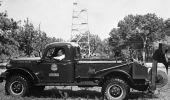 Florida Forest Service truck with drop plow on back