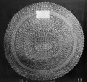Display of rug made of coconut leaves by FERA workers