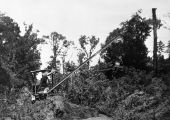 Dragline at work on a Pinellas County road - Florida