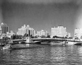 Miami River canal after 1926 hurricane.
