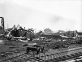 Sawmill after an explosion