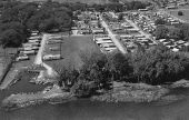 Aerial view of Ralph's Lake Shore Trailer Park - Lake Griffin, Florida