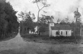 Crossroads with Methodist church on corner - Lecanto, Florida