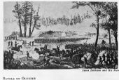 Illustration of the Battle of Olustee - Olustee Battlefield, Florida