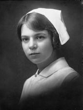 Dorothy Hedley in nurse uniform - Miami, Florida