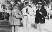Frank Shutts with two unidentified men