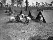Boy Scout fire-making contest at Middle River camp - Fort Lauderdale