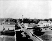 Panorama from the top of the Masonic building - Quincy, Florida