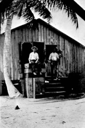 Construction crew members at camp - Long Key, Florida
