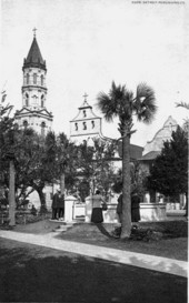Cathedral, from plaza, St. Augustine, Fla.