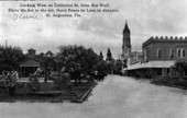 Looking west on Cathedral Street from the sea-wall - St. Augustine, Florida.