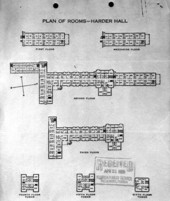 Harder Hall floor plan - Sebring, Florida.