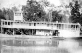 Government dredge on the Apalachicola River, Florida