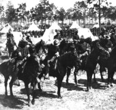 Camp of Troop F, 3rd U.S. Cavalry - Camp Tampa, Florida.