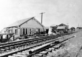 Signs of wreckage at the railroad platform - Tavernier, Florida.