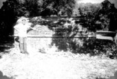 Jerry Wilkinson of Tavernier with the hurricane shelter built on Lignumvitae Key.