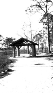 Shelter over the spring - Panacea Mineral Springs, Florida