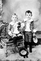 Portrait of twin brothers of Tallahassee.
