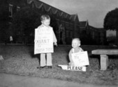 Tommy and Billy Ervin campaigning for Eugenia Avant.