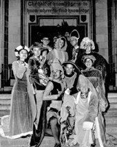 Madrigal singers posing in front of Dodd Hall - Tallahassee, Florida.