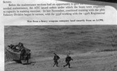 Men from a heavy weapons company land smartly from an LCPR