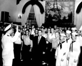 The first large group of Lexington Volunteers