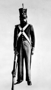 Army infantry private's dress uniform