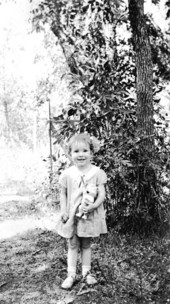 Little girl with toy