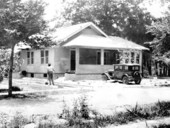 I.A. Krusen in front of his home - Holly Hill, Florida