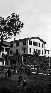Drawing of the Brock House hotel - Enterprise, Florida