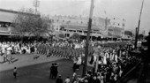 Soldiers on parade down Central Avenue - Saint Petersburg, Florida.