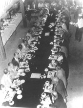 Dinner in the "Hall of Giants" at McKee Jungle Gardens - Vero Beach, Florida.
